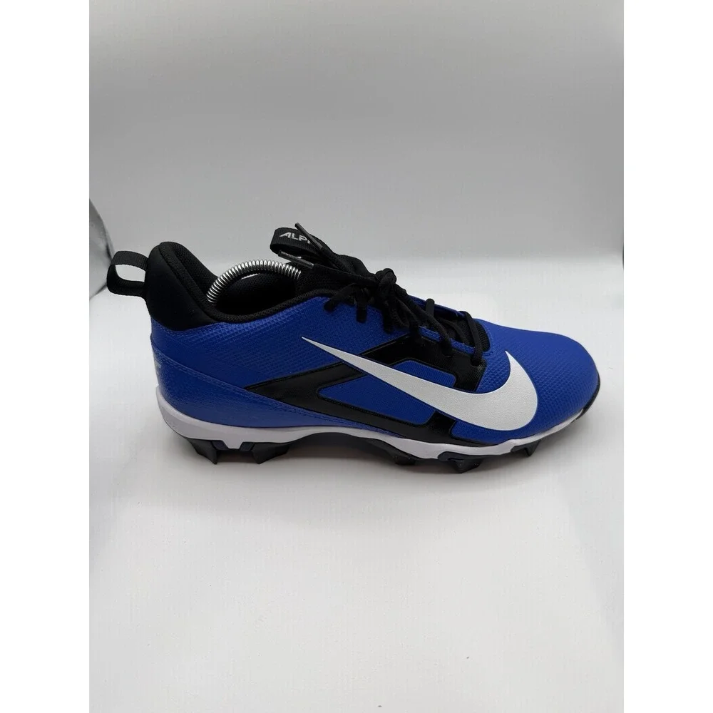 Nike Alpha Menace 4 Shark Football Cleats,Men's 11, Blue/Black/White,FN0028-400